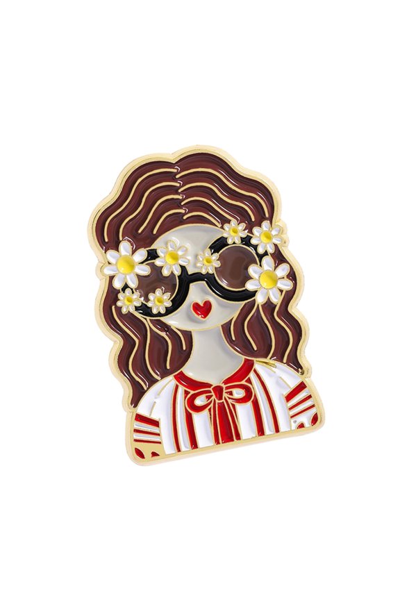 Cartoon Lapel Badge Brooch Zincs Alloy Lapel Pin Historical Collectible Jewelry Clothing Accessory For Outfit Decoration