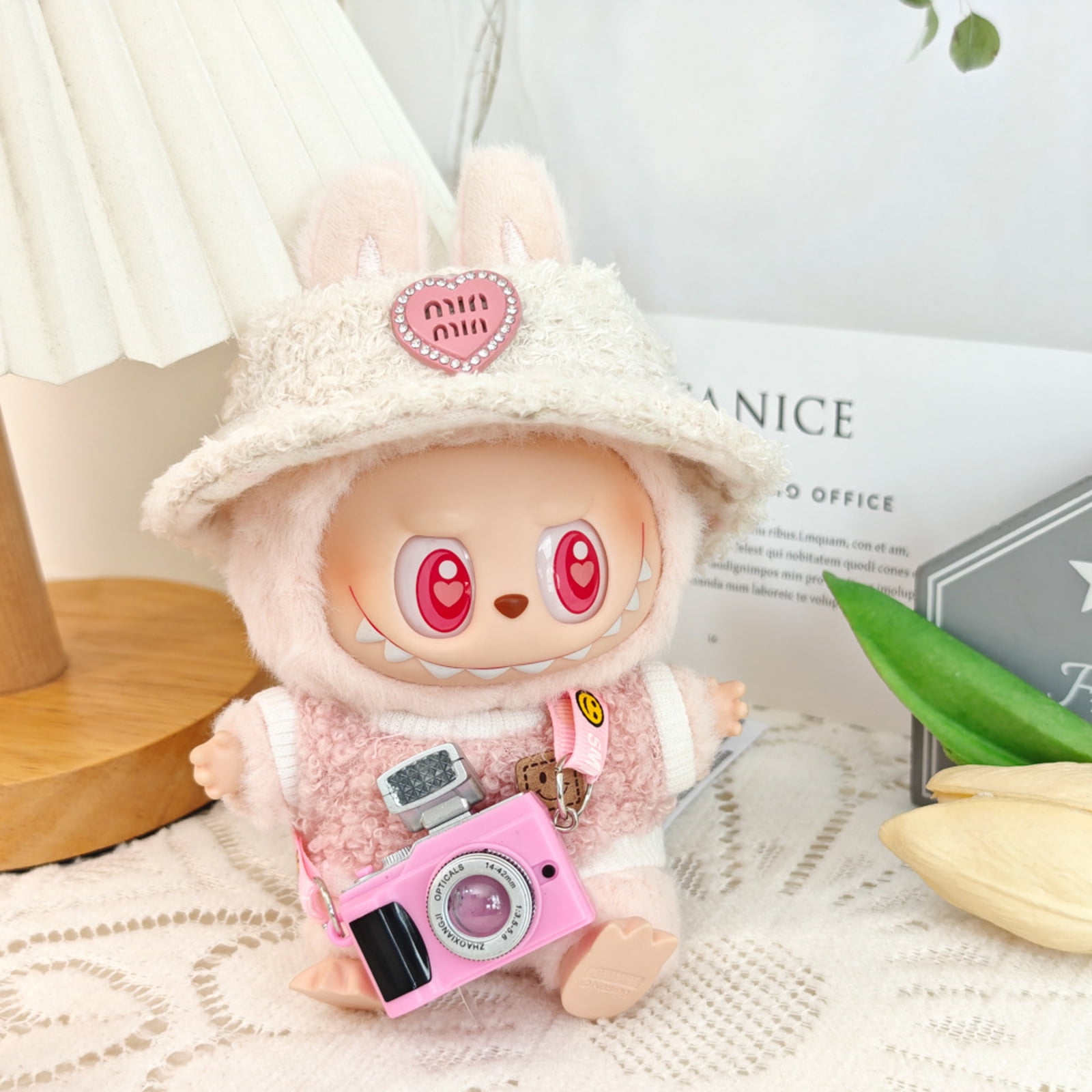 MQLSAERI Labubu Puppenkleidung Für 17cm Plüschfiguren | Süße Outfits Für Sammlerpuppen