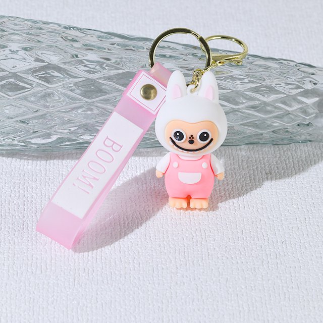 Cartoon labubu sheep keychain pendant celebrity labubu women