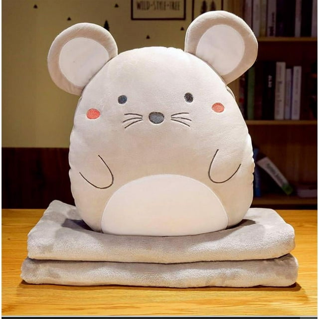 Cartoon nap pillow quilt throw pillow quilt dual purpose cushion by