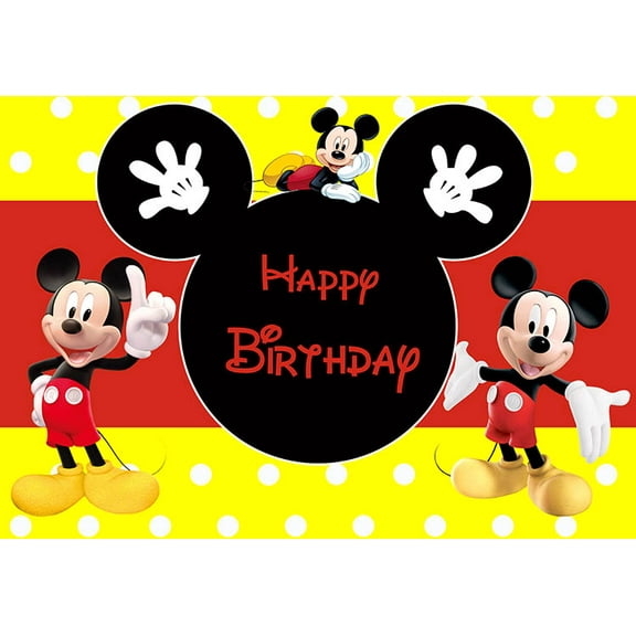 Cartoon playground mouse theme backdrop,Cartoon Minnie Birthday party supplies decoration, cute anime mouse theme photo baby shower backdrop, mouse banner 5 x 3 feet