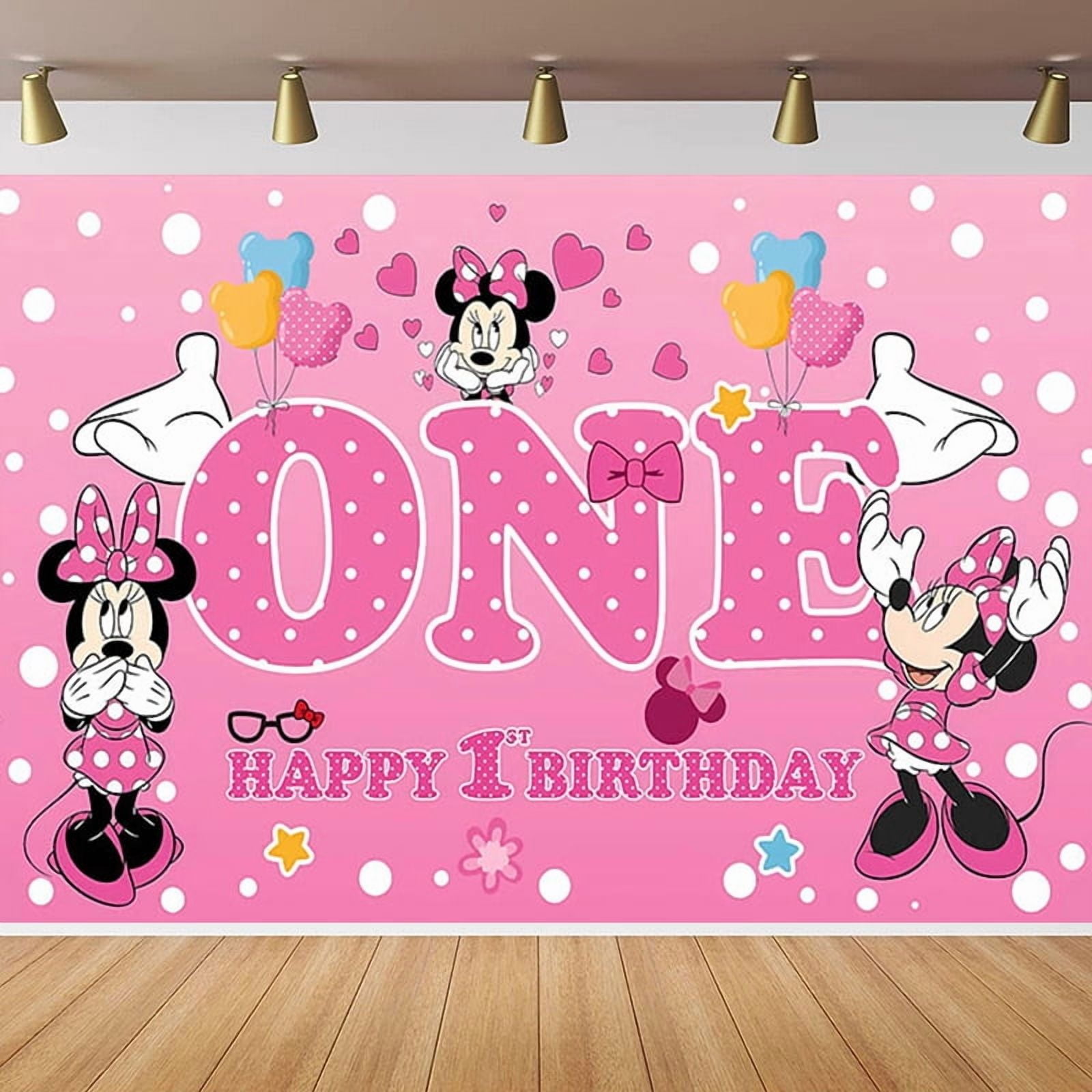 Cartoon playground mouse theme backdrop,Minnie's first birthday Birthday  party supplies decoration, cute anime mouse theme photo baby shower  backdrop, mouse banner 5 x 3 feet - Walmart.com, image size:1600x1600