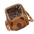 thumbnail image 1 of CartoonSchool Bag Large Capybara Soft Plush Backpack for School or Travel, 1 of 8