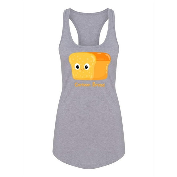 Cartoonish Bread Tank Women -Image by Shutterstock, Female Medium