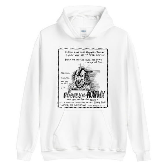 Cartoonist Graphic Tee, POODLE WITH A MOHAWK 1985 Shirt