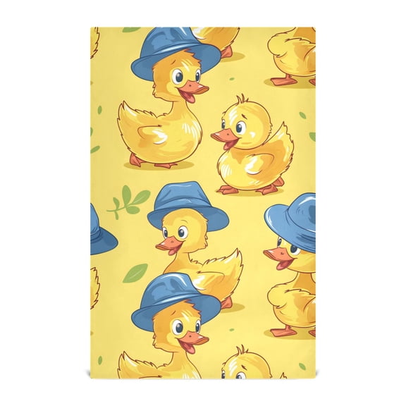 Cartoons Cute Ducks Kitchen Towels Waffle Weave Decorative Tea Towels Multi Use Dishcloths 28x18in