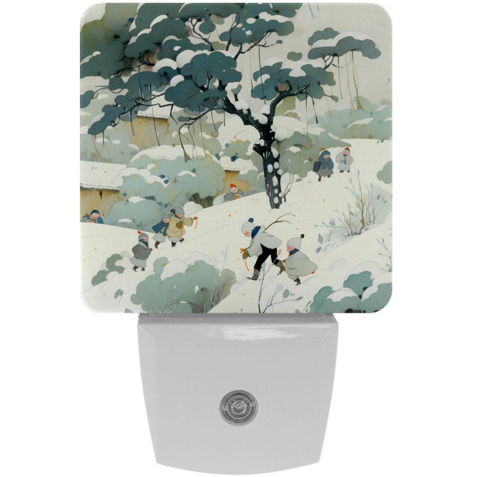 Cartoons LED Square Night Lights - Modern Design, Soft Glow, Energy ...