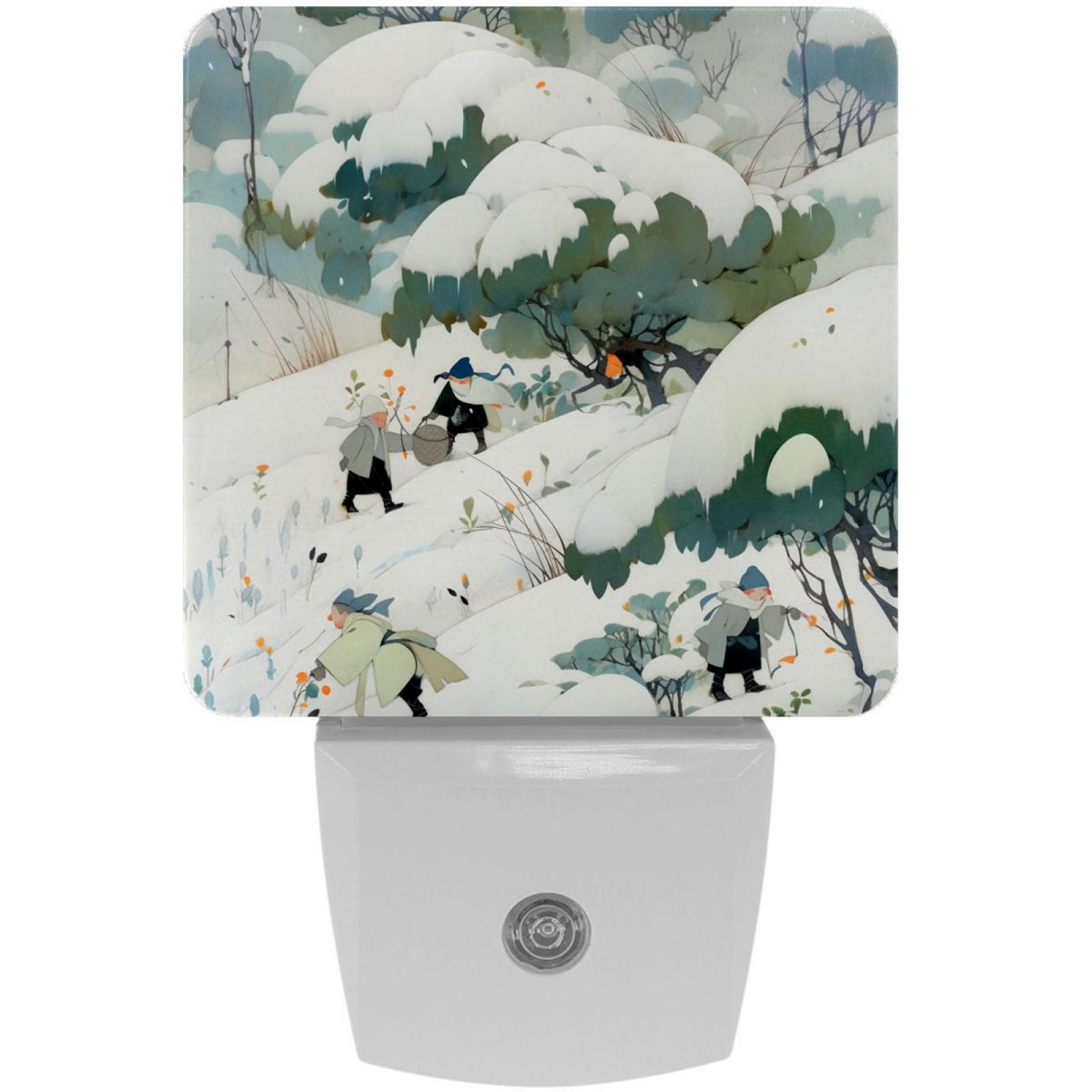 Cartoons LED Square Night Lights- Modern and Energy Efficient Bedside ...