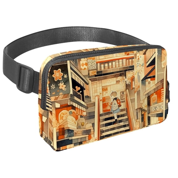 Cartoons Lightweight Adjustable Belt Bag with Extension Strap - Unisex Fanny Pack Sling Bag