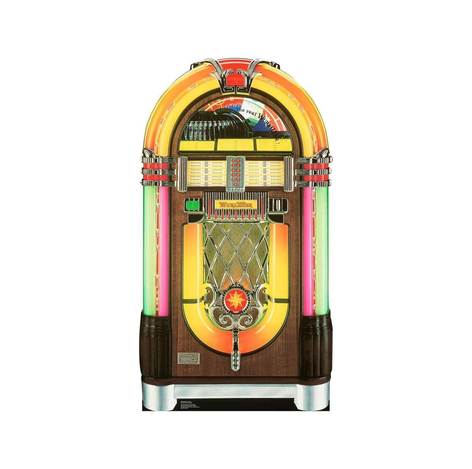 Cartoons Wurlitzer Jukebox Life-Size Cardboard Stand-Up - Walmart.com