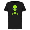 thumbnail image 1 of Cartoony Alien T-Shirt Men -Image by Shutterstock, Male XX-Large, 1 of 4