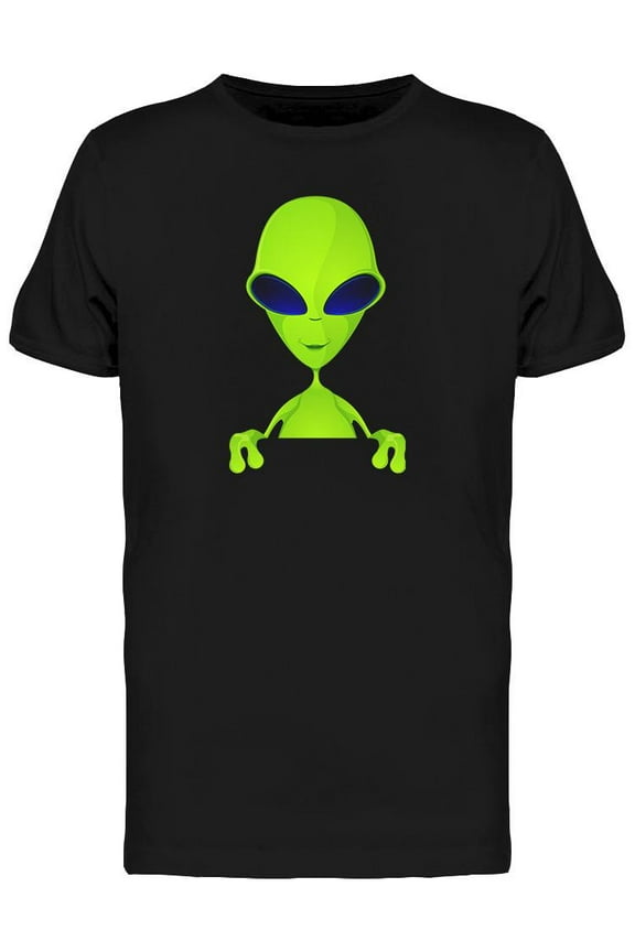 Cartoony Alien T-Shirt Men -Image by Shutterstock, Male x-Large
