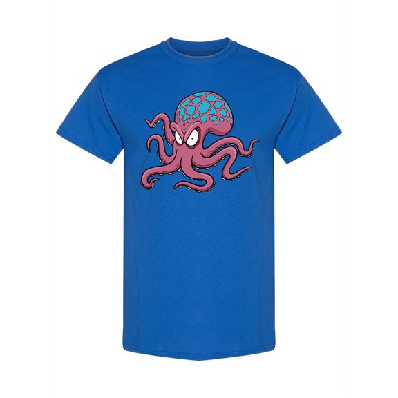 Cartoony Octopus T-Shirt Men -Image by Shutterstock, Male Small