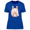 thumbnail image 1 of Cartoony Rabbit With Eggs T-Shirt Women -Image by Shutterstock, Female Medium, 1 of 2