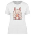 thumbnail image 1 of Cartoony Rabbit With Eggs T-Shirt Women -Image by Shutterstock, Female x-Large, 1 of 4