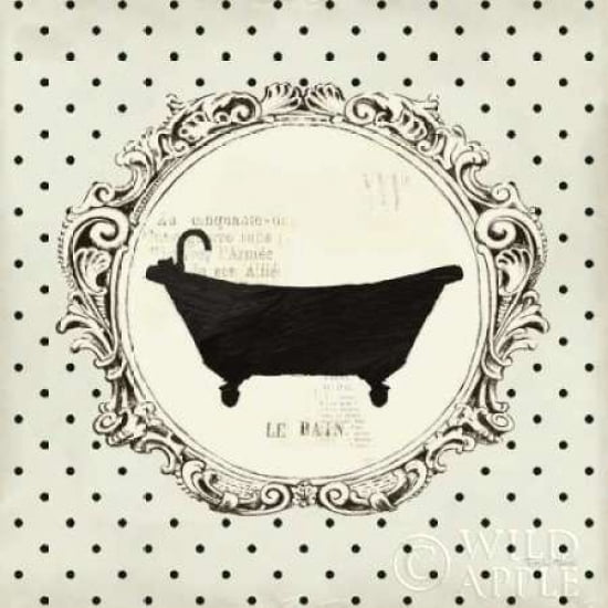 Cartouche Bath Canvas Art - Emily Adams (24 x 24)