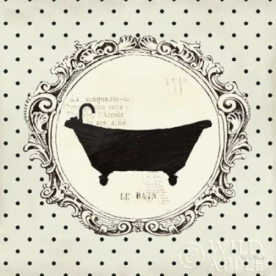 Cartouche Bath Canvas Art - Emily Adams (24 x 24)
