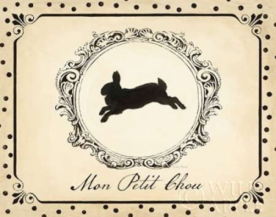 Cartouche Lapin II Canvas Art - Emily Adams (22 x 28)