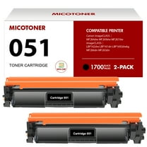 Cartridge 051 Compatible Toner Cartridge for Canon 051 051H imageCLASS MF264dw MF269dw MF267dw MF266dn MF263dn LBP162dw LBP161dn LBP1692dwkg Ink Printer Black 2-Pack