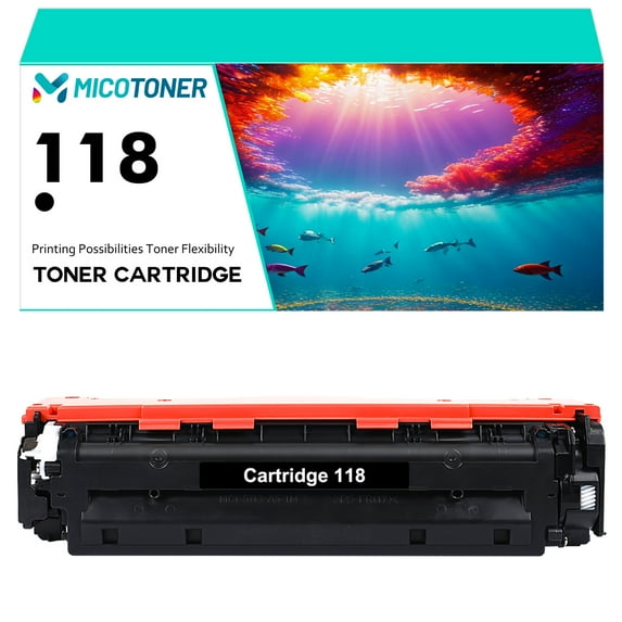 Cartridge 118 1-Pack Compatible Toner Cartridge for Canon 118K imageClass LBP7660CDN LBP7200CDN MF8350CDN MF8380CDW MF7260CDW Printer (Black)
