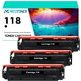 thumbnail image 1 of Cartridge 118 3-Pack Compatible Toner Cartridge for Canon 118K imageClass LBP7660CDN LBP7200CDN MF8350CDN MF8380CDW MF7260CDW Printer (Black), 1 of 7