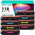 thumbnail image 1 of Cartridge 118 8-Pack Compatible Toner Cartridge for Canon 118K imageClass LBP7660CDN LBP7200CDN MF8350CDN MF8380CDW MF7260CDW Printer (2*Black,2*Cyan,2*Magenta,2*Yellow), 1 of 7