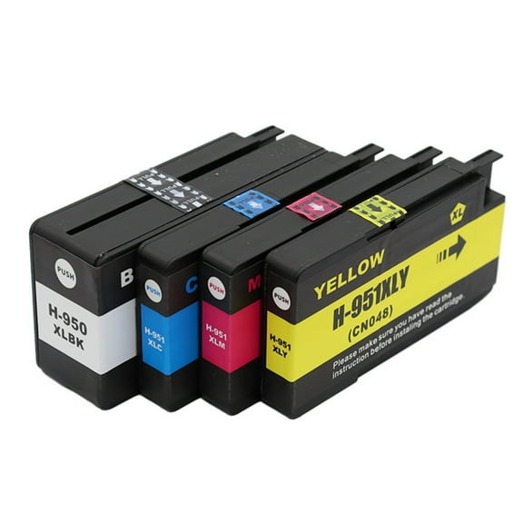 Cartridge Professional for Officejet /8600 eAIO Printer Bright Color Cyan/Red/Yellow/ Black