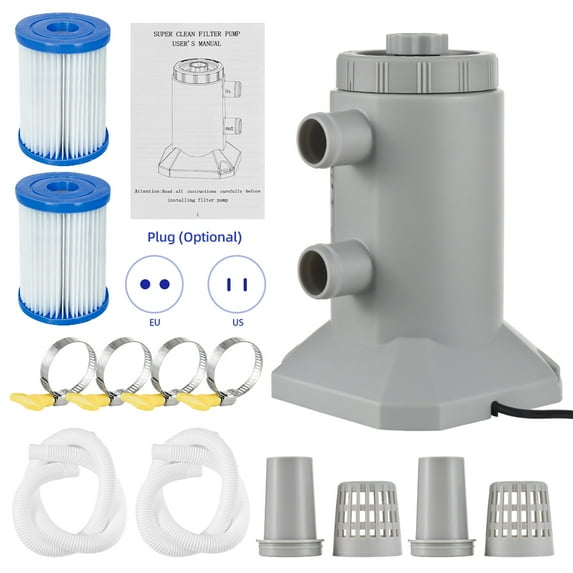 Cartridge Pump,Noise Improved Water Filter With 2 Filter Pump Pools 55w Above Pools 2 / Low Noise Rate Low And Water Improved And 55w 250l/h Set Pool Filter Pump /rate Nebublu / 55w Noise