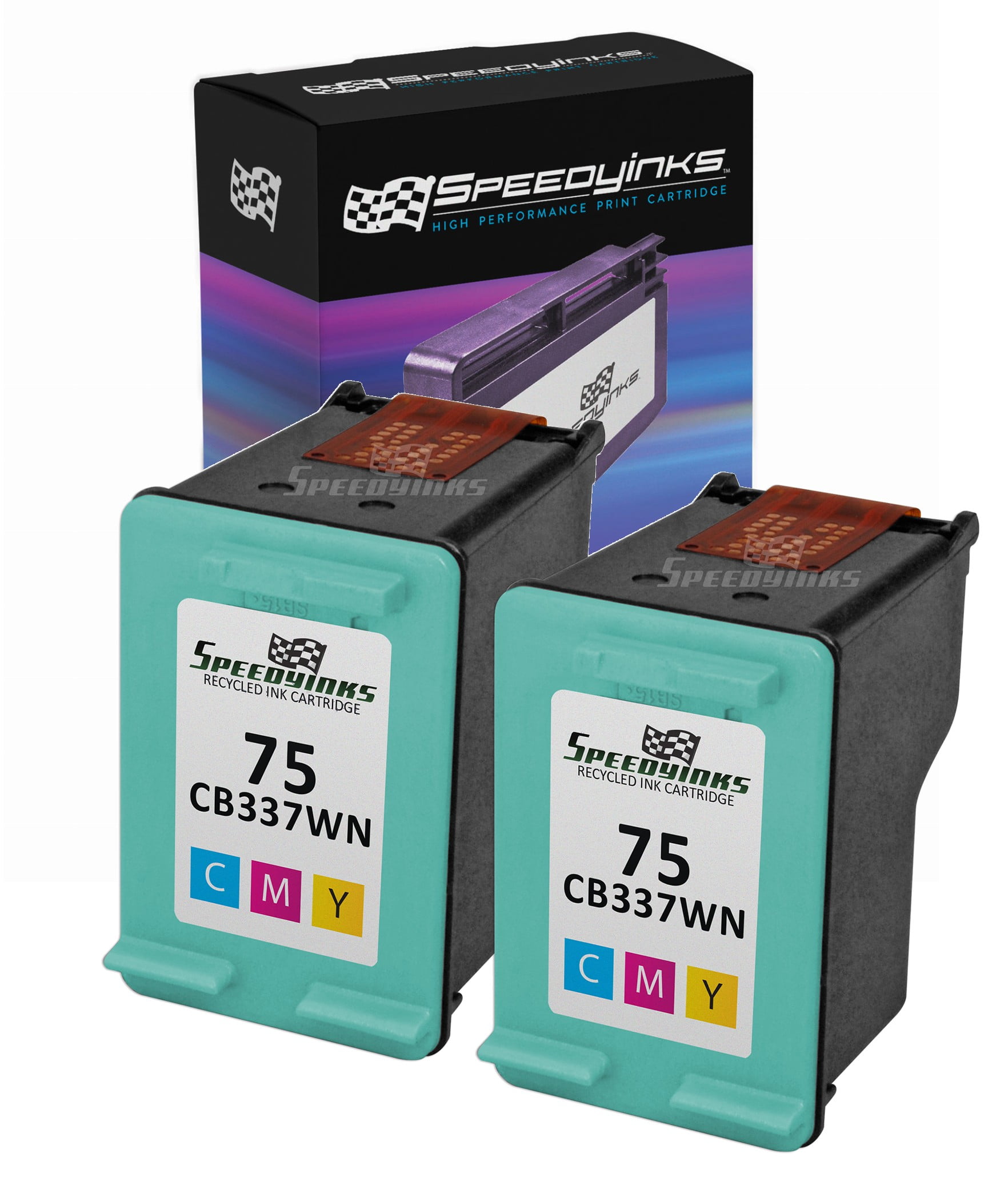 Cartridge Replacement for 75 CB337WN (Tri-Color,2-Pack) - Walmart.com