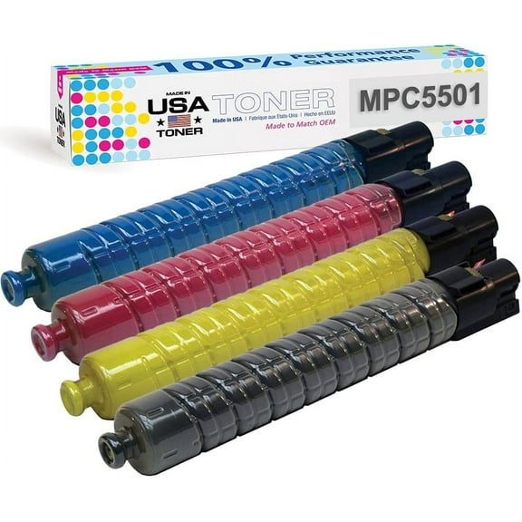 Cartridge Replacement for Ricoh Aficio MP C4501, MP C5501 Yellow Toner