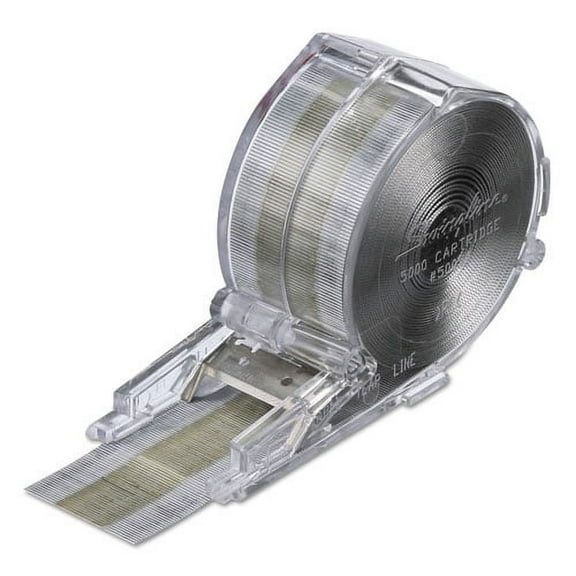 Cartridge Staples, 0.25" Leg, 0.5" Crown, Steel, 5,000/box | Bundle of 10 Boxes