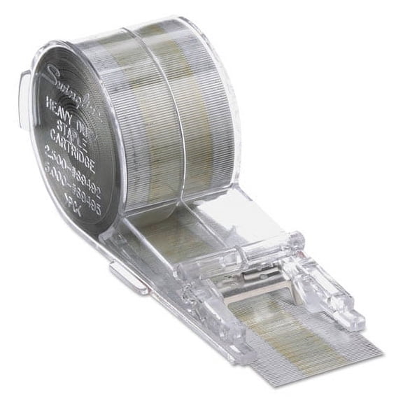 Cartridge Staples, 0.38" Leg, 0.5" Crown, Steel, 5,000/box | Bundle of 10 Boxes