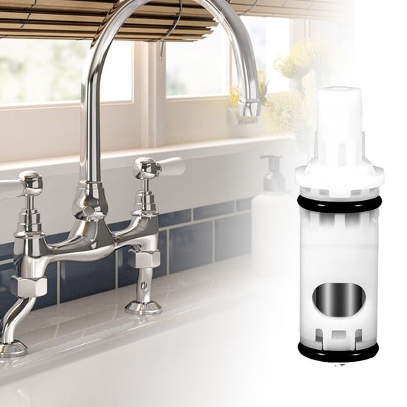 Cartridge Stem Extension Kit Complete Faucet Cartridge Repair Kit with Extension Tube and Wrench for 2 Handle Faucet