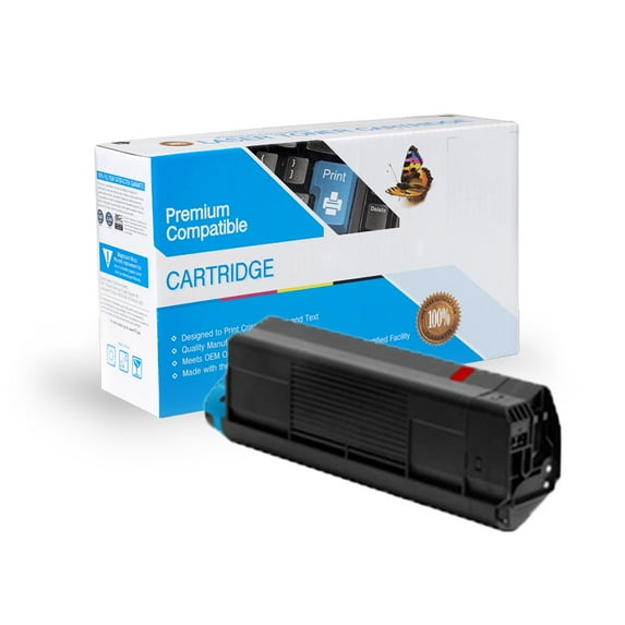 Cartridge compatible with Cartridge compatible with Okidata 44315302, C610 Compatible Toner- Magenta