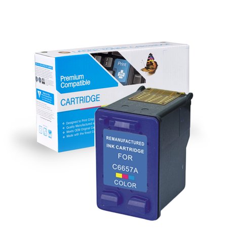Cartridge compatible with HP Remanufactured Cartridge C6657 (No. 57)