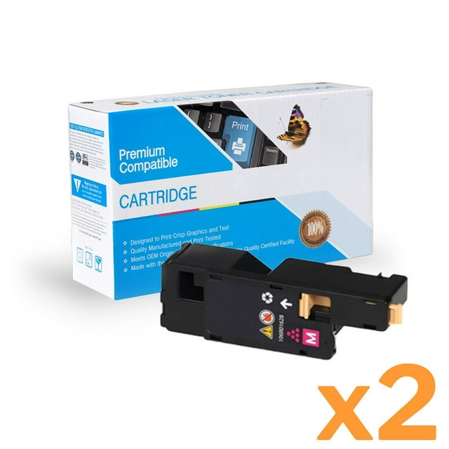 Cartridge compatible with Xerox Compatioble Magenta HY Toner - Phaser 6000, 6010 Serie 2-pack!