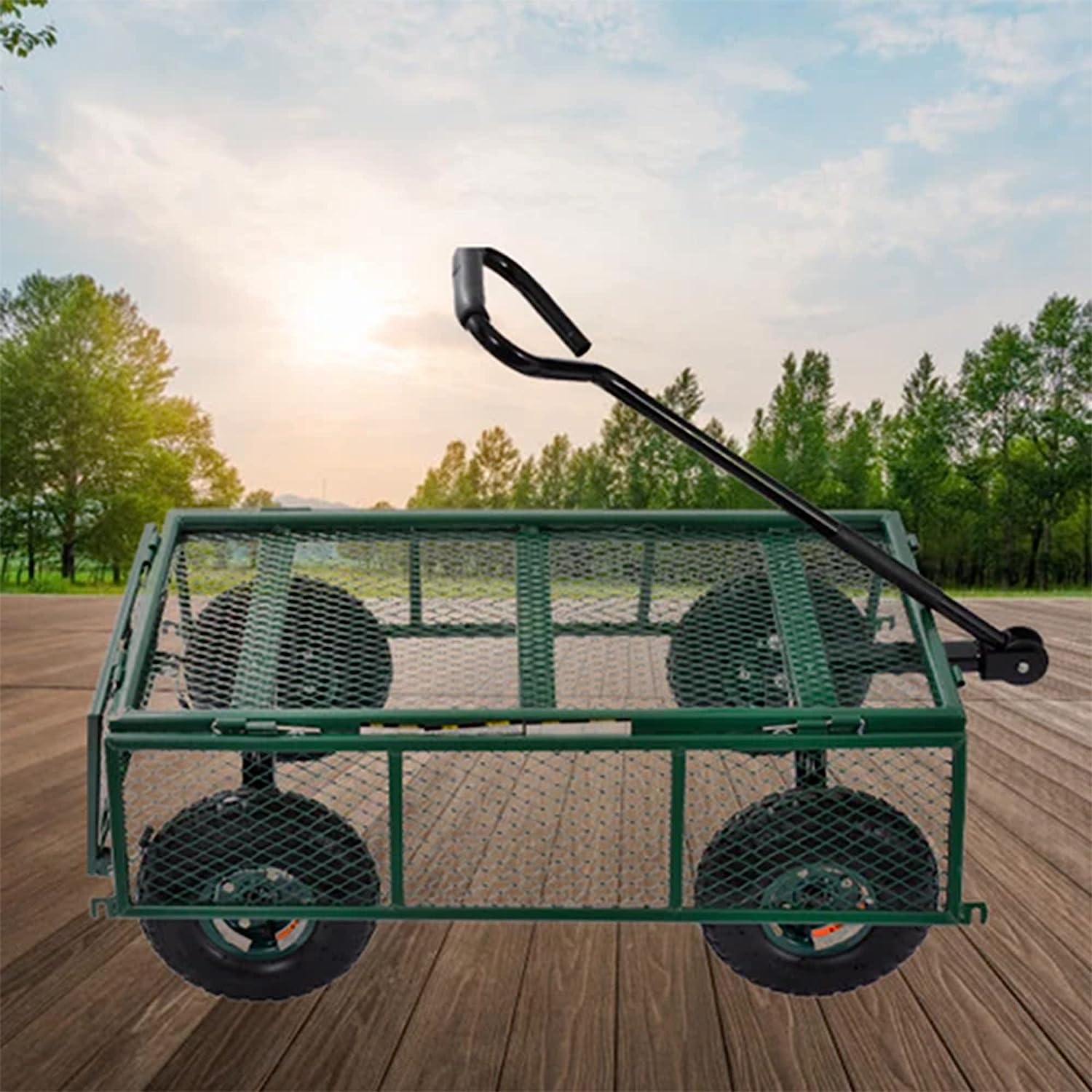 Carts GW3418GR Heavy Duty Steel Frame 400 Pound Load Capacity Outdoor