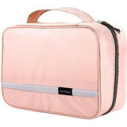 Carttiya Toiletry Bag for Women and Men, Travel Make up Wash Bag, Cosmetic Waterproof Bathroom Bag for Business Trip (Pink)