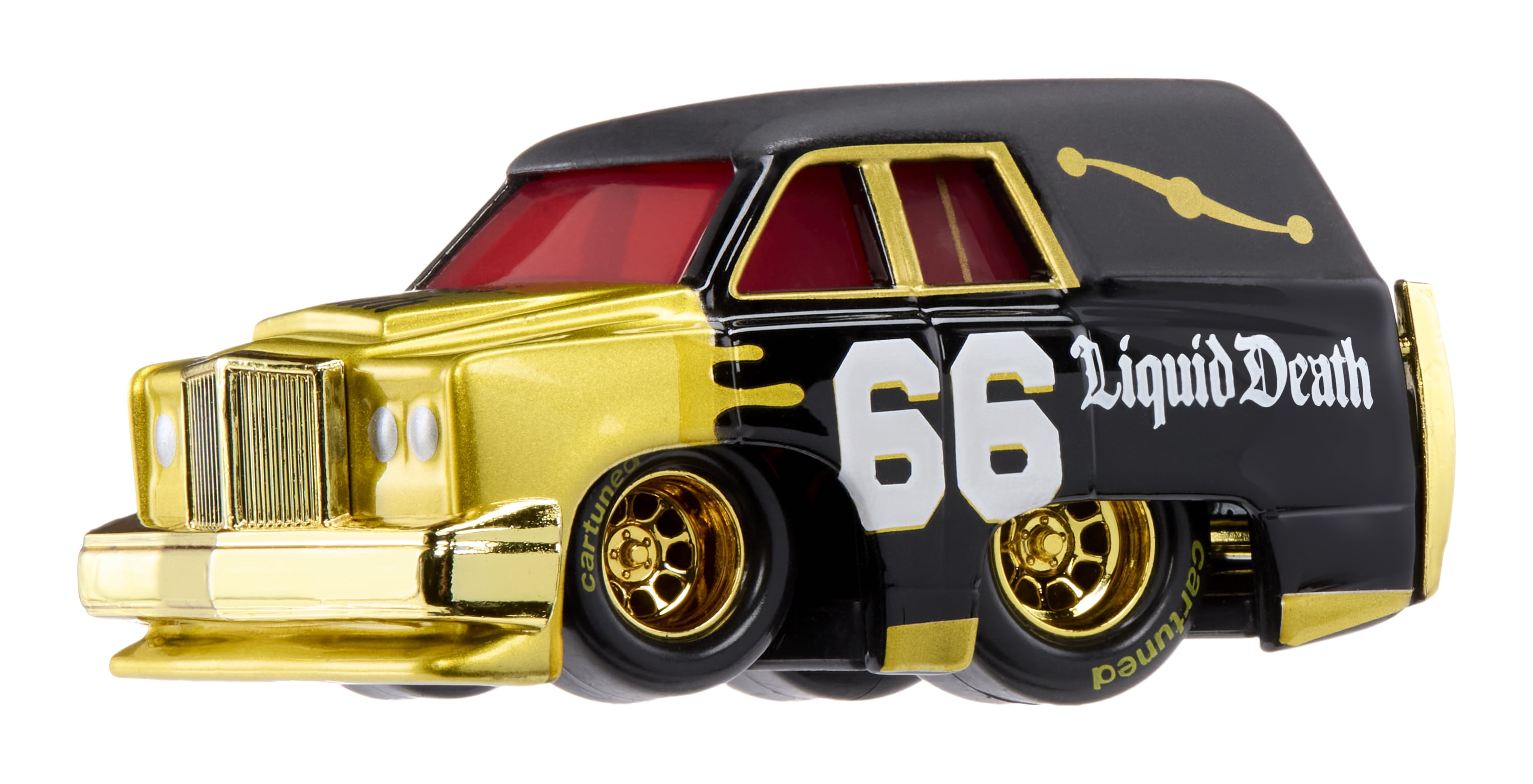 Cartuned Remixes Series 1 Liquid Death - Hearse, Black, Diecast Vehicle