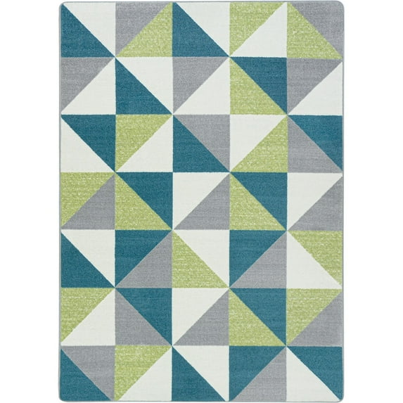 Cartwheel 3'10" x 5'4" area rug in color Calypso
