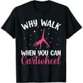 thumbnail image 1 of Cartwheel Art For Women Girls Gymnast Gymnastics Tumbling T-Shirt, 1 of 3