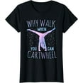 thumbnail image 1 of Cartwheel Gymnast Girl T-Shirt, 1 of 3