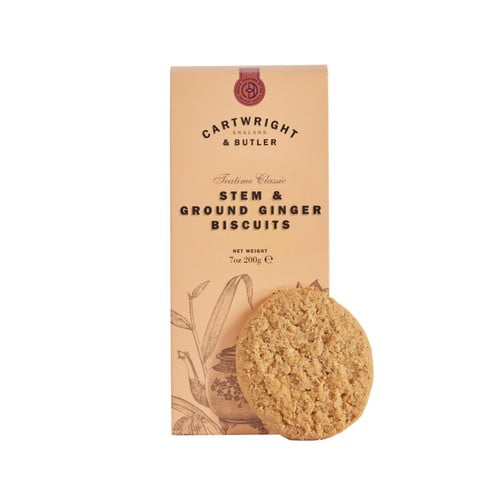 Cartwright & Butler Stem Ginger Biscuits 200g, British Import (Pack of 2)