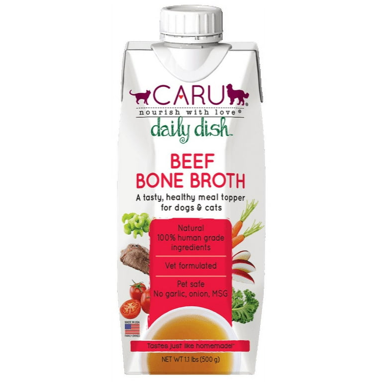 Caru Daily Dish Beef Broth for Dogs & Cats Caru Daily Dish Beef Broth for Dogs & Cats