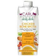 Caru Daily Dish Chicken Bone Broth Meal Topper for Dogs and Cats - 1.1 lbs