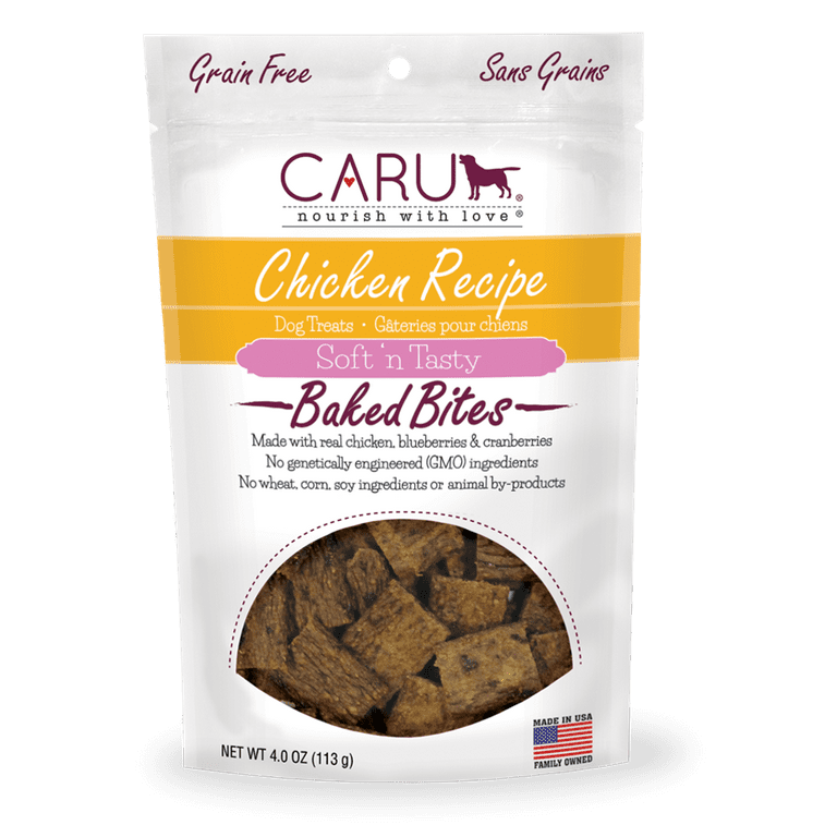 Caru Natural Grain Free Chicken Recipe Bites for Dogs Caru Natural Grain Free Chicken Recipe Bites for Dogs