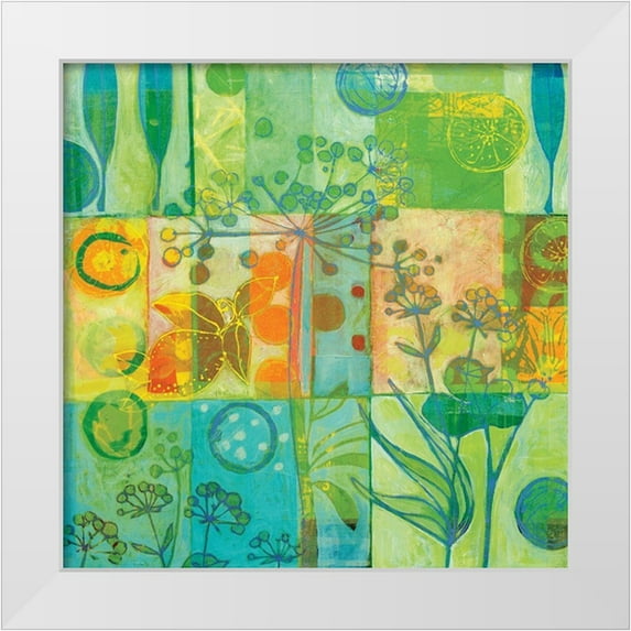 Carvalho, Cecile de 20x20 White Modern Wood Framed Museum Art Print Titled - Silhouette organique