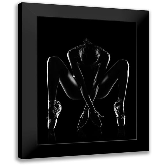 Carvalho, Jackson 12x14 Black Modern Framed Museum Art Print Titled - La Ballerina - Simmetry