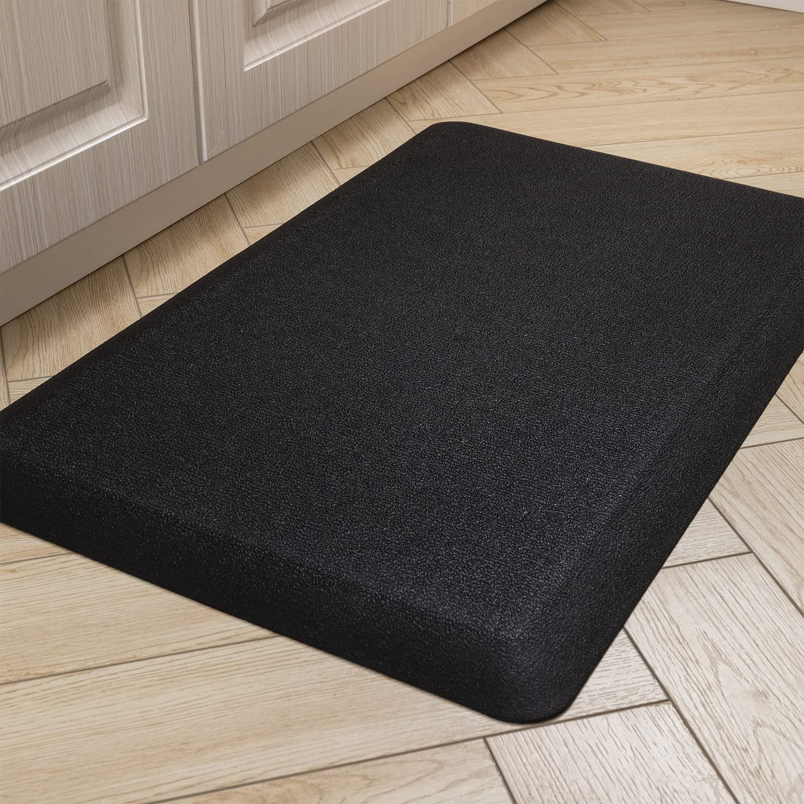 Carvapet Waterdichte keukenmat, gangmat, anti-vermoeidheid, pvc, afwasbaar, antislip, tapijt, keuken, voorgootsteen, vloermat (grijs, 44 x 99 cm