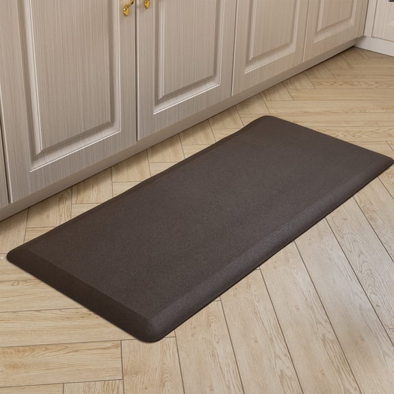 Carvapet Anti-Fatigue Floor Mat 20MM Thick Cushioned Kitchen Comfort Mat, Waterproof Non-Slip Standing Desk Foam Mats and Rugs, Brown, 17.3"x39"x0.79"